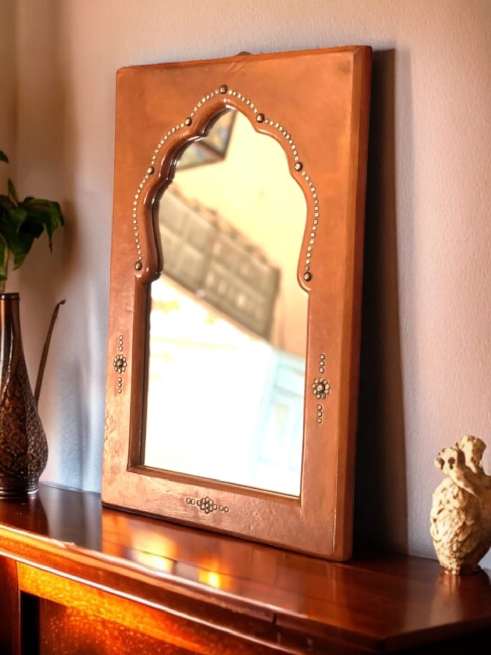Miroir Recto en cuir