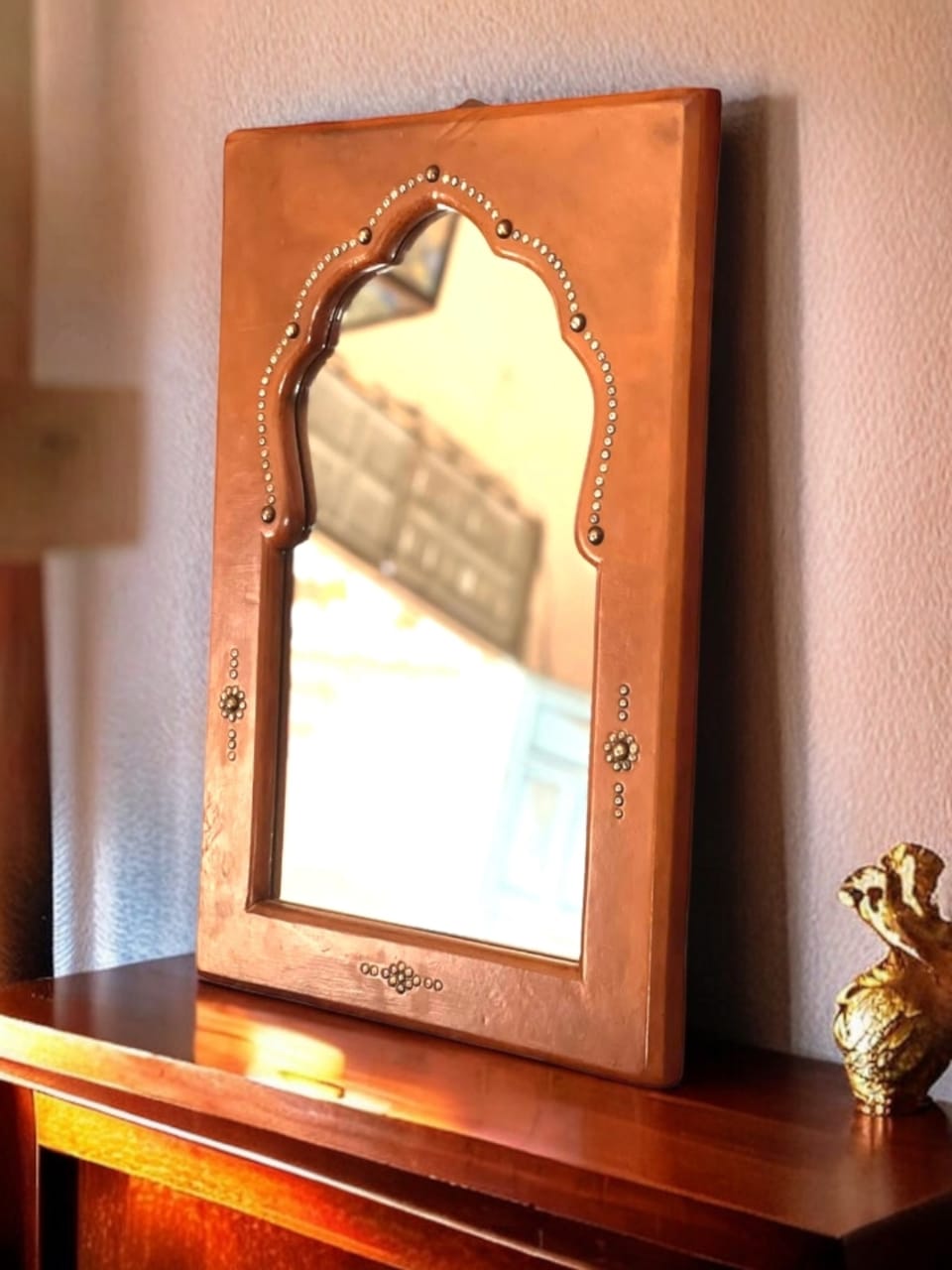 Miroir Recto en cuir