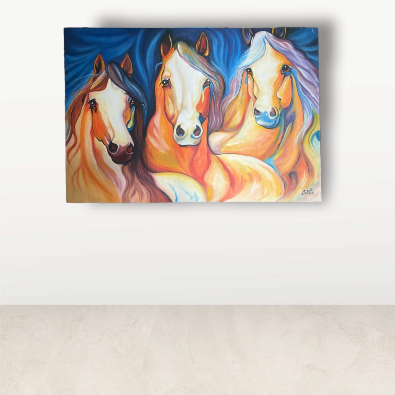 Tableau Lkhayal peinture à l’huile