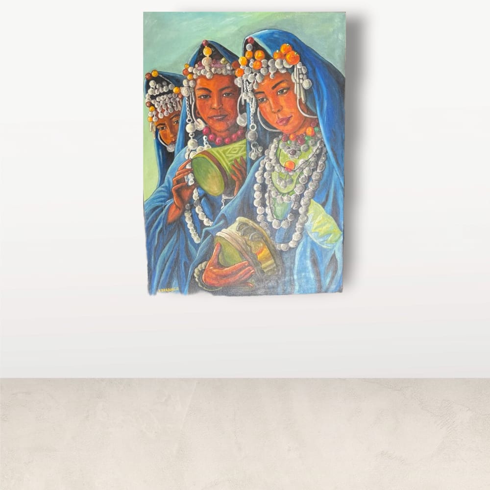 Tableau Femmes Berbères peinture à l’huile