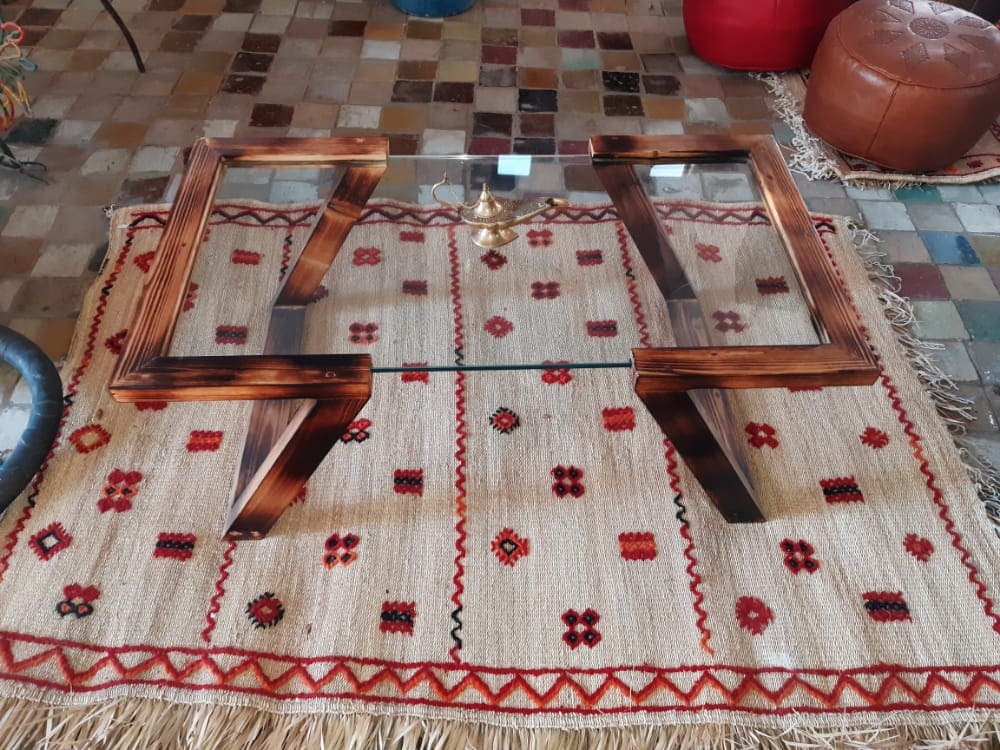 Table En Verre Bois Basse
