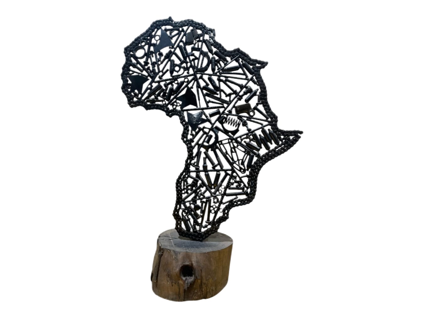 Continent Afrique En Métal