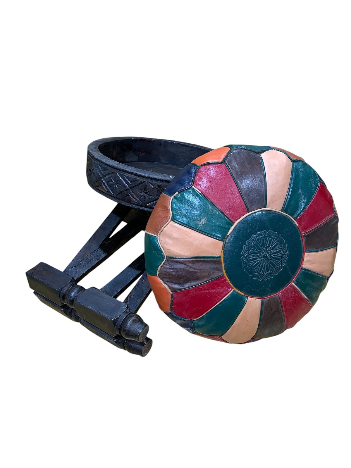 Table Tifour Pliable Avec Coussin Multicolore