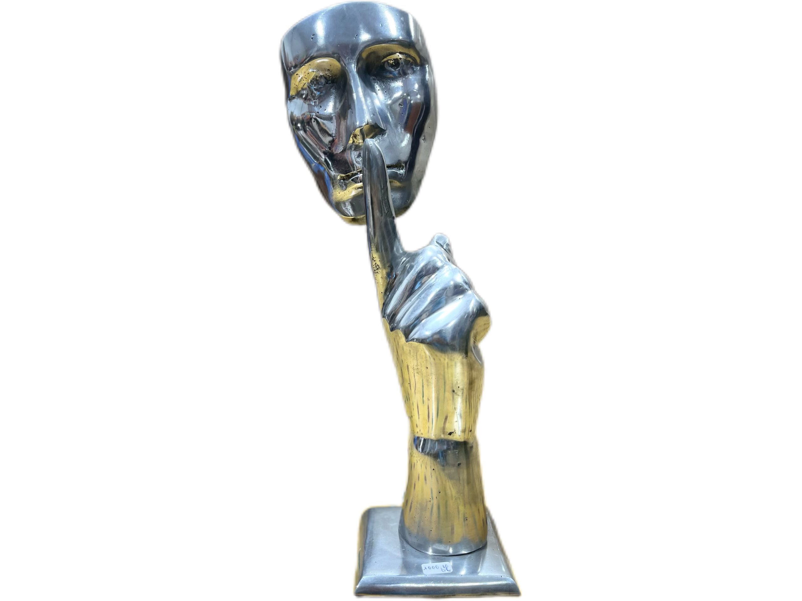 Statut En Aluminium Le Silence