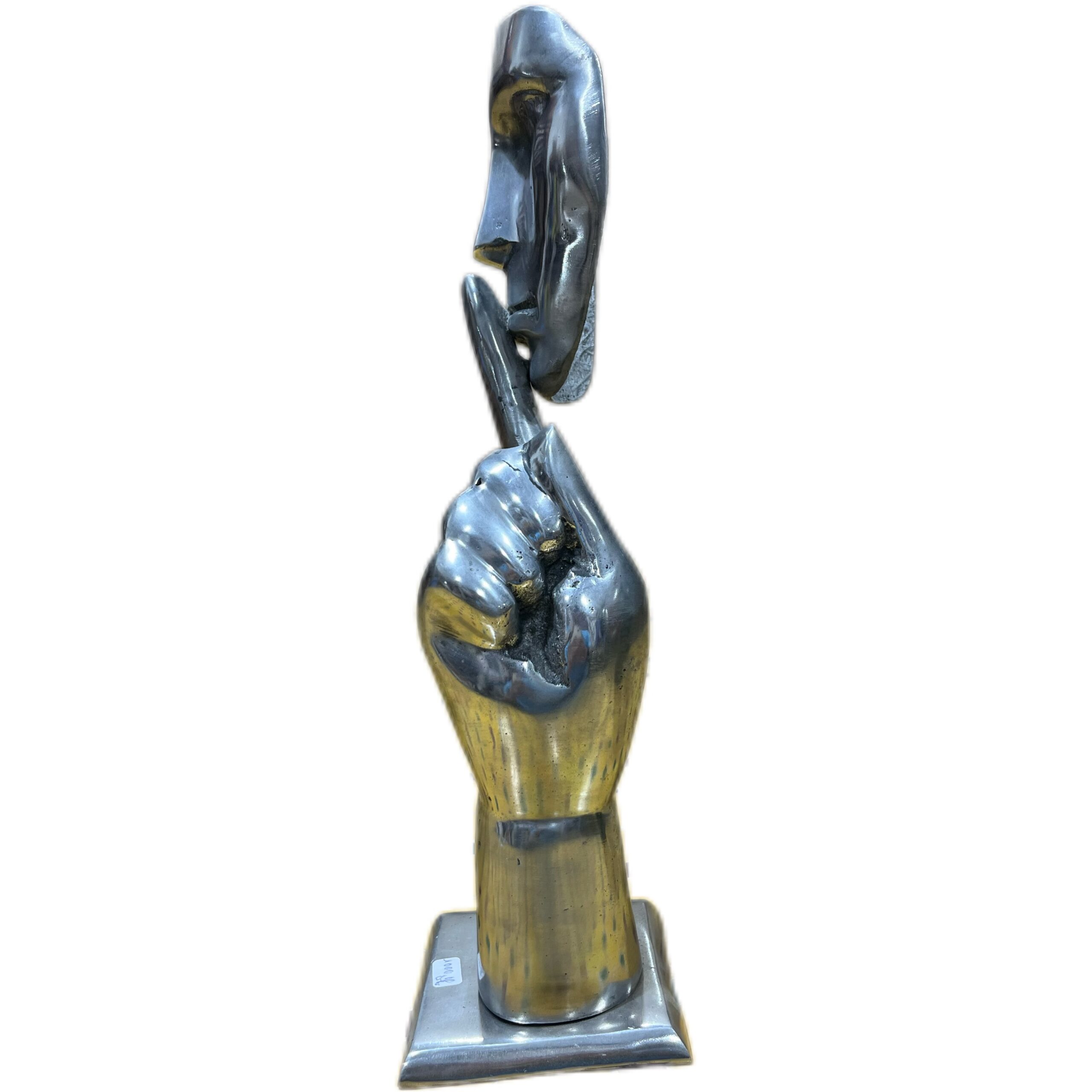 Statut En Aluminium Le Silence