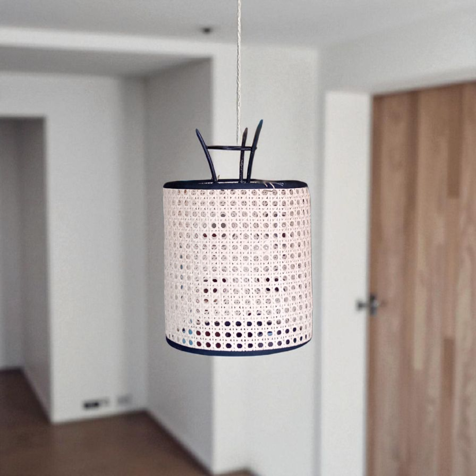 Lustre en cannage naturel