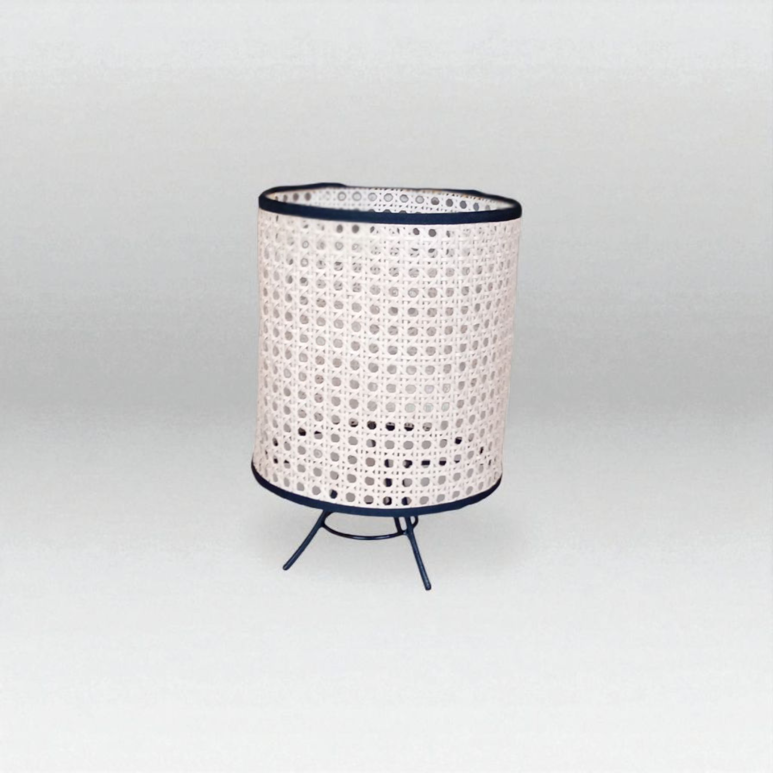 Lampe fer & cannage artisanal