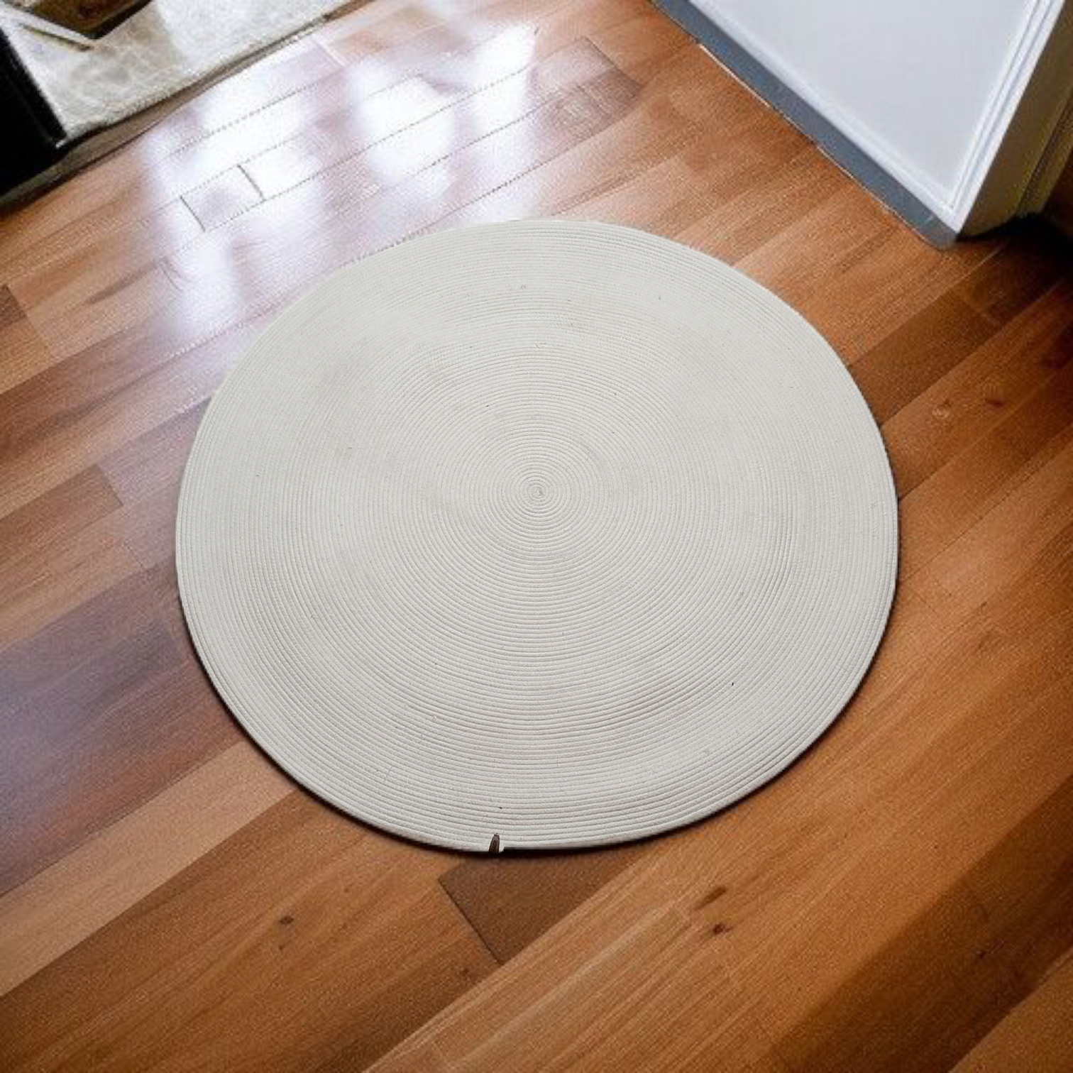 Tapis Rond en Broderie en Fil