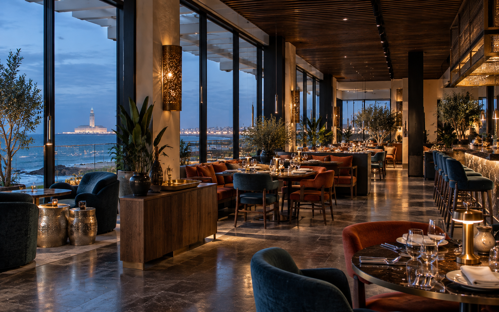 Restaurant contemporain, Casablanca